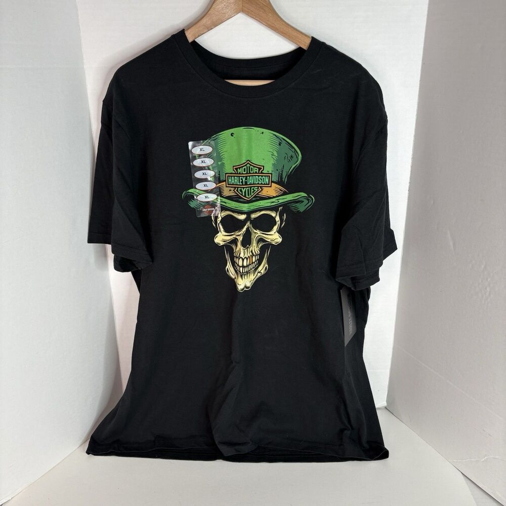 New Harley Davidson Graphic T Shirt XL Black, Skull Sarasota FL MSRP $36